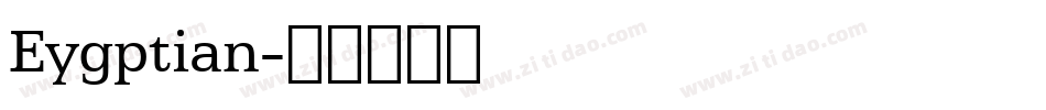 Eygptian字体转换