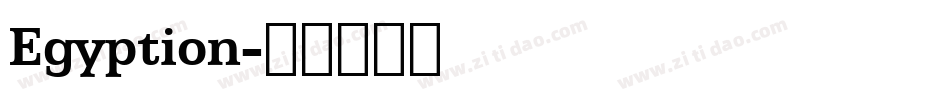 Egyption字体转换