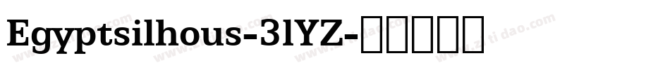 Egyptsilhous-3lYZ字体转换