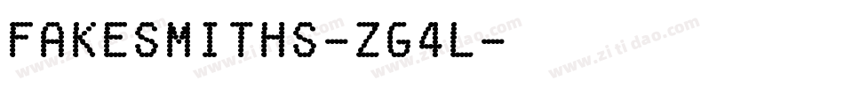 FakeSmiths-zG4l字体转换