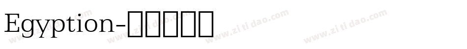 Egyption字体转换