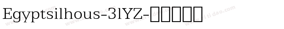 Egyptsilhous-3lYZ字体转换