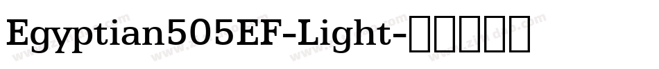Egyptian505EF-Light字体转换