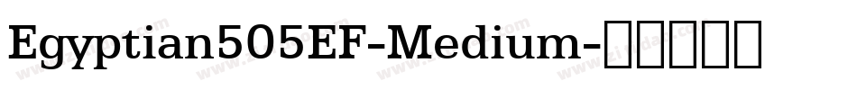 Egyptian505EF-Medium字体转换