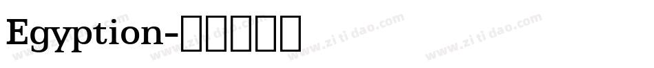 Egyption字体转换