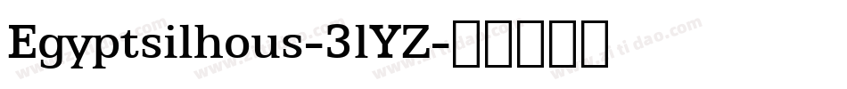 Egyptsilhous-3lYZ字体转换