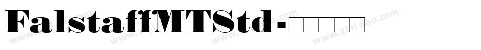FalstaffMTStd字体转换