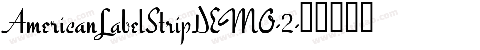 AmericanLabelStripDEMO-2字体转换
