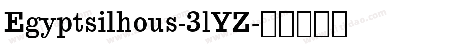 Egyptsilhous-3lYZ字体转换