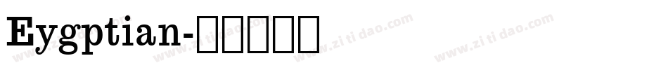 Eygptian字体转换