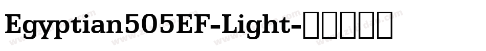 Egyptian505EF-Light字体转换