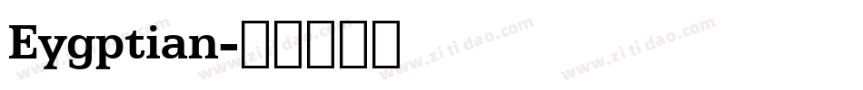 Eygptian字体转换
