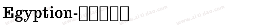 Egyption字体转换