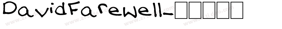DavidFarewell字体转换