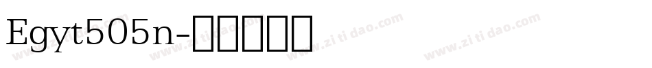 Egyt505n字体转换