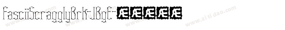 FasciiScragglyBrk-JBgE字体转换