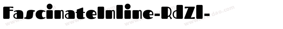 FascinateInline-RdZl字体转换