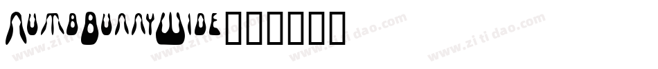 NumbBunnyWide字体转换