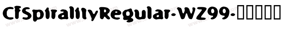 CfSpiralityRegular-WZ99字体转换