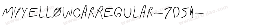 MyYellowCarRegular-7d54字体转换