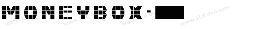 MoneyBox字体转换