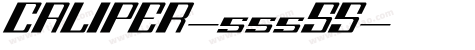 CALIPER-555SS字体转换