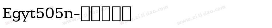 Egyt505n字体转换