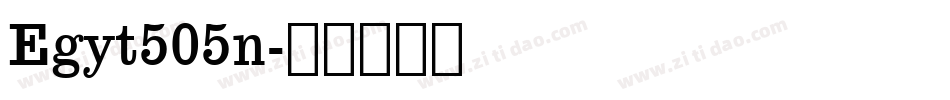 Egyt505n字体转换