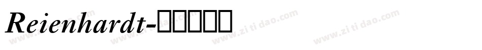 Reienhardt字体转换