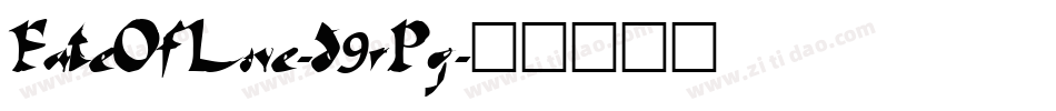 FateOfLove-d9rPg字体转换