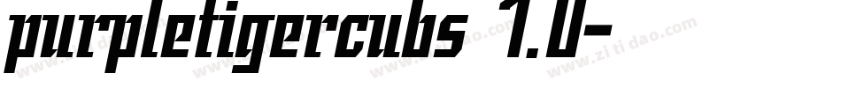 purpletigercubs_1.0字体转换