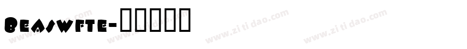 Beaswfte字体转换