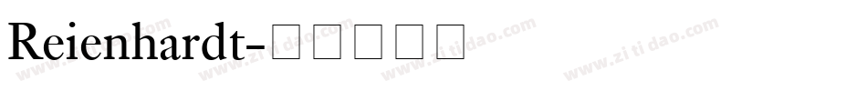 Reienhardt字体转换