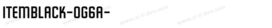 ItemBlack-og6a字体转换