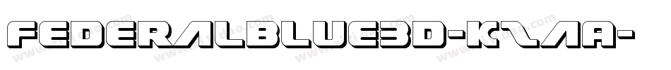 FederalBlue3D-KzaA字体转换