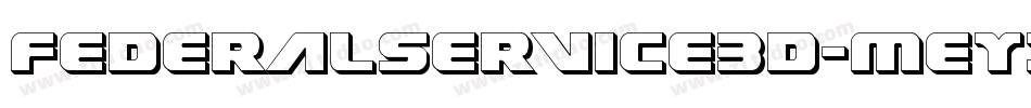 FederalService3D-Meyx字体转换