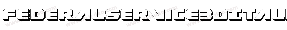 FederalService3DItalic-K9yD字体转换