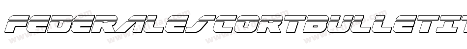 FederalEscortBulletItalic-8Gz2字体转换