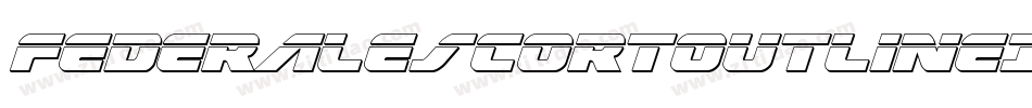 FederalEscortOutlineItalic-Ypgj字体转换