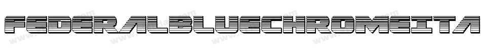 FederalBlueChromeItalic-mAma字体转换