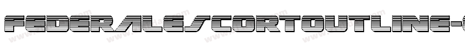 FederalEscortOutline-8GzD字体转换