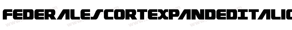 FederalEscortExpandedItalic-2prl字体转换