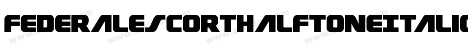 FederalEscortHalftoneItalic-lvlX字体转换 FederalEscortHalftoneItalic-lvlX字体转换
