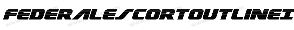 FederalEscortOutlineItalic-Ypgj字体转换