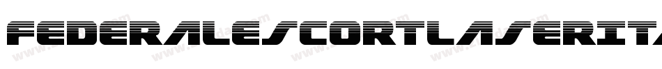 FederalEscortLaserItalic-RWgM字体转换