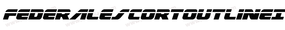 FederalEscortOutlineItalic-Ypgj字体转换