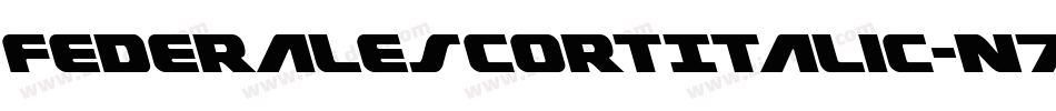 FederalEscortItalic-n71M字体转换