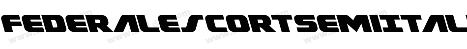 FederalEscortSemiItalic-KLyo字体转换