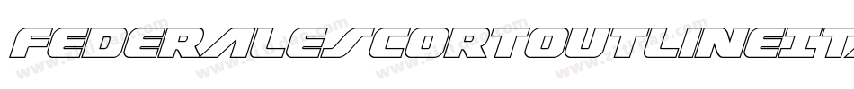 FederalEscortOutlineItalic-Ypgj字体转换