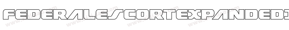 FederalEscortExpandedItalic-2prl字体转换